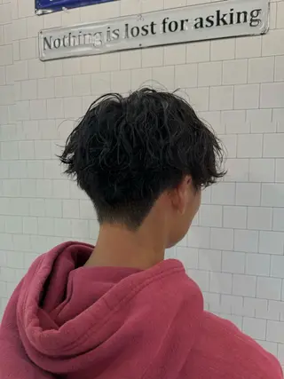 ショート パーマ メンズ AMRITA所属・men'sｶｯﾄ ﾊﾟｰﾏ🫧ｼｵﾝのヘアスタイル