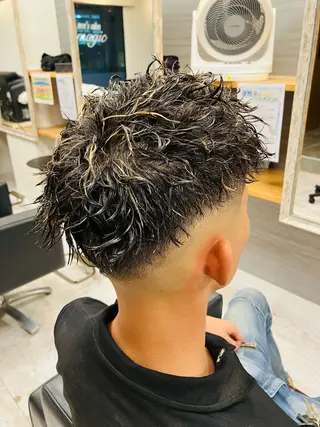 パーマ メンズ メンズ特化/パーマ/ フェードWATARUのヘアスタイル