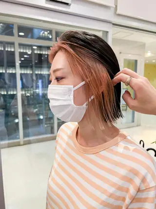 ショート カラー 韓国風デザイン 💐MIZUKI💐のヘアスタイル