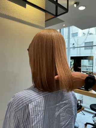 ミディアム 本田 聖のヘアスタイル