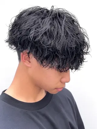 メンズ 山口稜太 メンズ/波巻きパーマのヘアスタイル