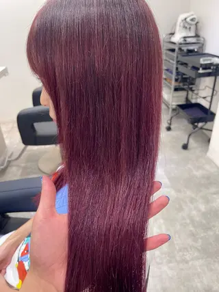 ロング カラー TENSHO ハイトーンレイヤーのヘアスタイル