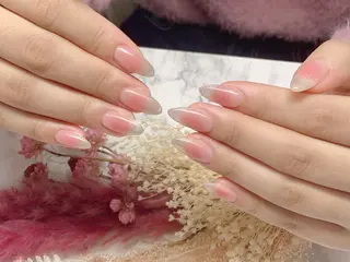 ネイル はな💎ネイル ワンホン、長さ出しのネイルデザイン