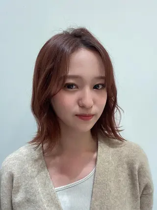 ミディアム カラー 🌿レイヤー/髪質 改善/🌿JINのヘアスタイル