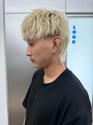 ショート パーマ メンズ 亀井隆汰/メンズ専門 パーマ特化美容師のヘアスタイル