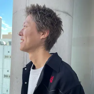 ショート カラー メンズ ⚾️横浜メンズカット 阿部龍馬🍺🍔のヘアスタイル