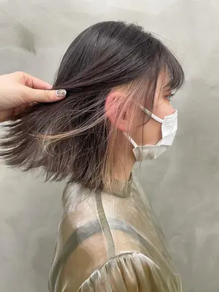 ミディアム カラー yurika☁️ 似合わせ｜レイヤーのヘアスタイル