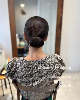 セミロング ヘアアレンジ お呼ばれセット🕊️ 高円寺/太田和のヘアスタイル