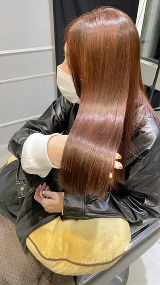 ロング 似合わせ艶髪カラー ❤️ハダユミのヘアスタイル