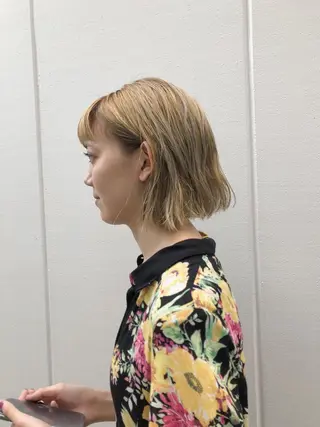 ショート カラー ノグチ ユウキ/ボブのヘアスタイル