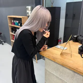 ロング カラー ゆうと/ブリーチモデ ル/ストレートモデルのヘアスタイル