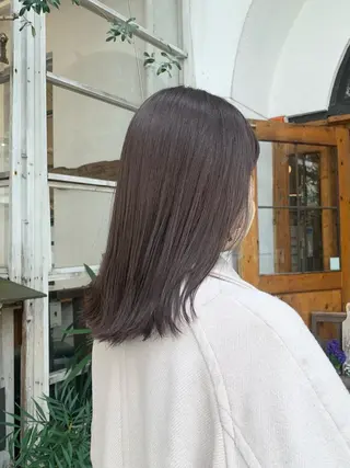 セミロング カラー LEB所属・下河 宗太のヘアスタイル
