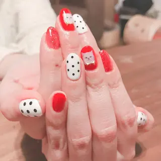 ネイル 爪工房ぱるっこ所属・川岡 香を里のネイルデザイン