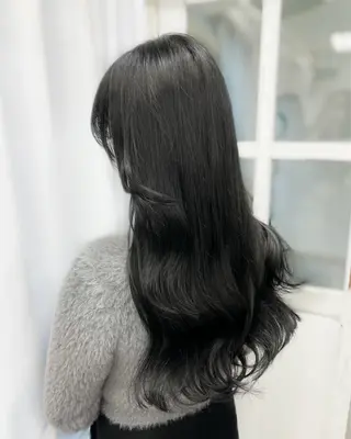 ロング カラー 韓国ヘア🤍髪質改善 🇰🇷AKANEのヘアスタイル
