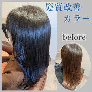 ミディアム 井上 美春のヘアスタイル