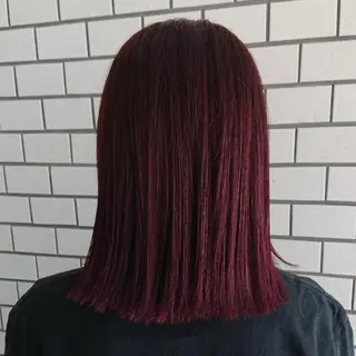 ミディアム カラー ヘアアレンジ グラデ❣️インナー 派手髪Fumiyoのヘアスタイル