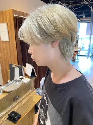 ショート カラー 髪質改善/ブリーチ 田代 龍我のヘアスタイル