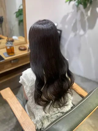ロング 🖤Keina🖤 大人上品カラー.*˚のヘアスタイル