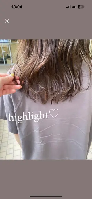 カラー k-twoあべのキューズモール店所属・♡ktwoかな /透明感カラーのヘアスタイル