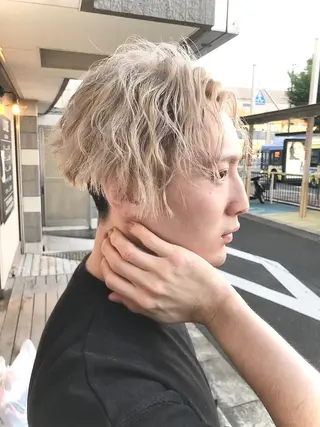 メンズ eL HAIR SALON なんば店所属・ブリーチカラー特化 /焼田貴明のヘアスタイル