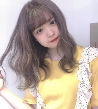 セミロング カラー 透明感カラー× レイヤーカット✨高梨のヘアスタイル