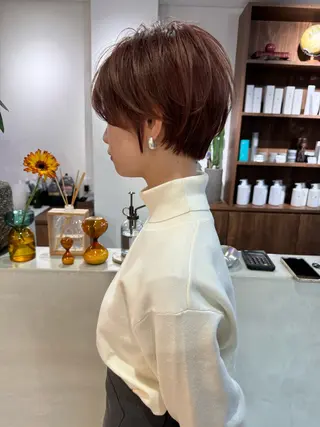 ショート カラー (𝐡)𝐰𝐢𝐦 𝐲𝐮𝐧𝐚のヘアスタイル