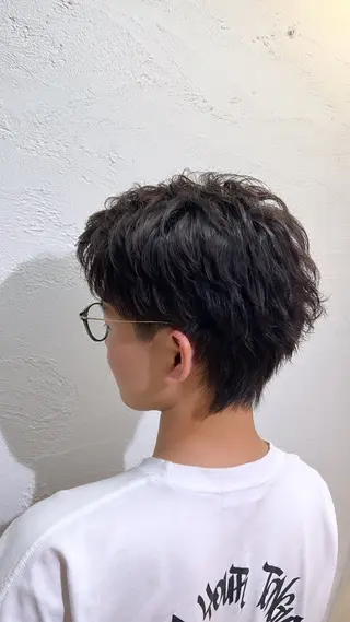ショート パーマ メンズ 🔥ダブルカラー特化 🔥相原彰太のヘアスタイル