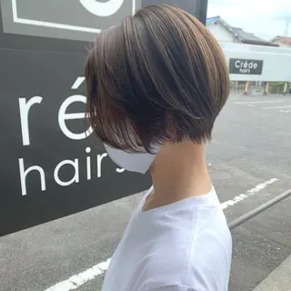 ショート カラー 前田 善夫のヘアスタイル