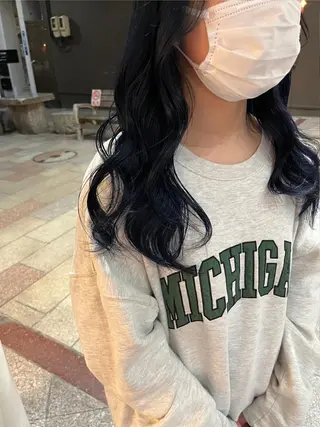 セミロング カラー ヘアアレンジ ブリーチなし/ レイヤー🌿runaのヘアスタイル