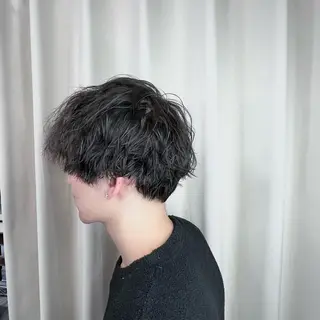 パーマ メンズ かなざわ みかのヘアスタイル