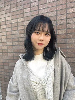 セミロング カラー ヘアアレンジ 【大阪で1番優しい 美容師】りょんのヘアスタイル