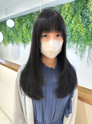 ロング カラー レイヤー/韓国ヘア /顔周り/大久保貴之のヘアスタイル