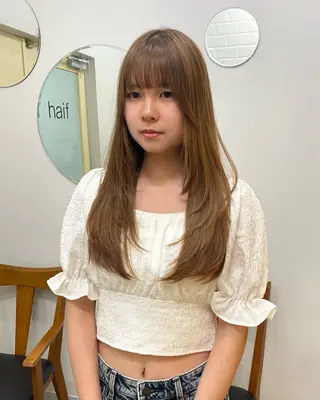 ロング 古市 萌乃華のヘアスタイル