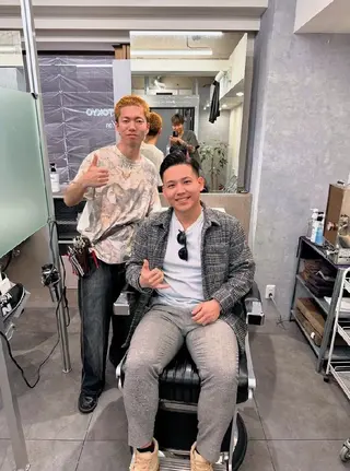 メンズ ショート パーマ特化 スタイリスト石田のヘアスタイル