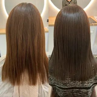 ロング カラー ヘアアレンジ キッズ 関内　髪質改善　特化 re:Magoのヘアスタイル