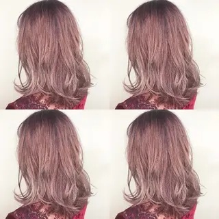 ミディアム カラー 竹内啓太 ボブのヘアスタイル