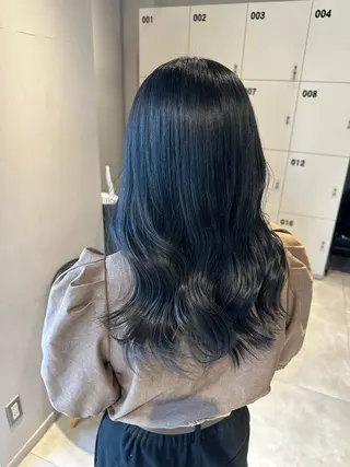 ミディアム カラー KURO/韓国ヘア /レイヤーカットのヘアスタイル