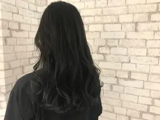 セミロング カラー 髪質改善カラー 清利あやなのヘアスタイル