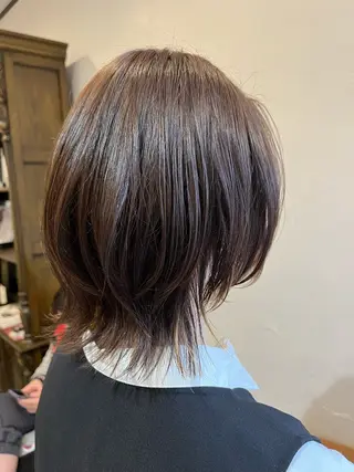 ミディアム 赤み消しカラー 🩵かりんのヘアスタイル