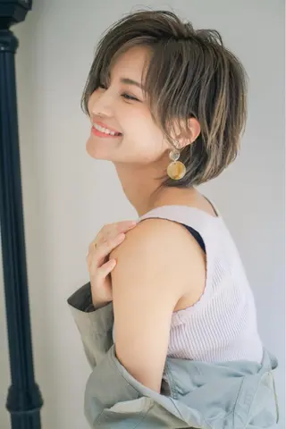 ショート レイヤー/韓国❣️ 美髪矯正/おばかんのヘアスタイル