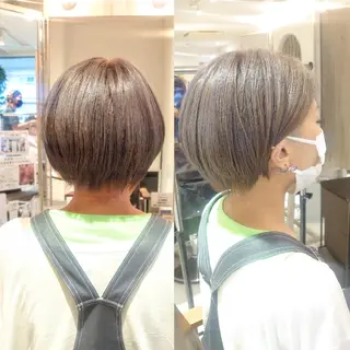 ショート カラー E Komo hair所属・Wow❕E Komo hair 永井一輝のヘアスタイル