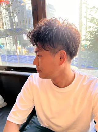 ショート メンズ little  porto所属・透明感・艶感 小坂隼斗のヘアスタイル