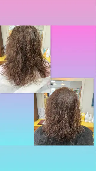 セミロング パーマ 横田  尚登のヘアスタイル