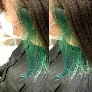 ミディアム 縮毛/レイヤー 韓国/橋口のヘアスタイル