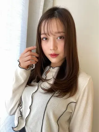 ロング カラー 透明感カラーと映画 美容師/yujiのヘアスタイル