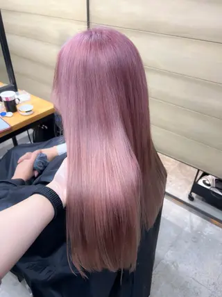 ロング カラー youres hair 髪質改善トリートメント&ヘッドスパ  新宿三丁目店【ユアーズヘア】所属・🦋透明感カラー 👑NODOKA🦋のヘアスタイル