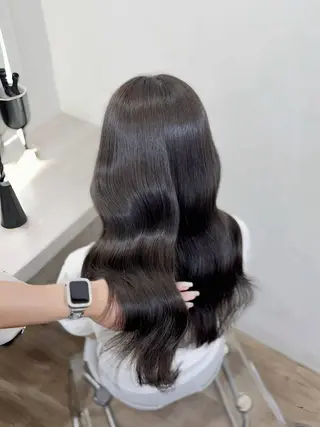 ロング カラー ヘアアレンジ 茶屋町/ワンカラー RAN　モデル募集中のヘアスタイル