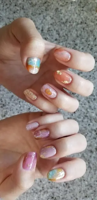 ネイル joie ange難波店所属・田邊 早也香のネイルデザイン