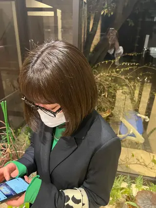 ミディアム ヤマダレナ/個室/ 透明感艶カラー😽✨のヘアスタイル