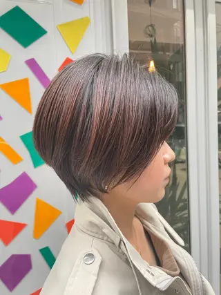 ショート ショート 嶋津祥希のヘアスタイル